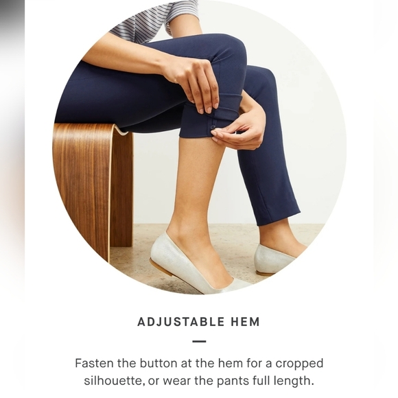 M.M. Lafleur The Foster Cigarette Pant - PowerStretch In Deep Sea Green Size 0 - Picture 5 of 16